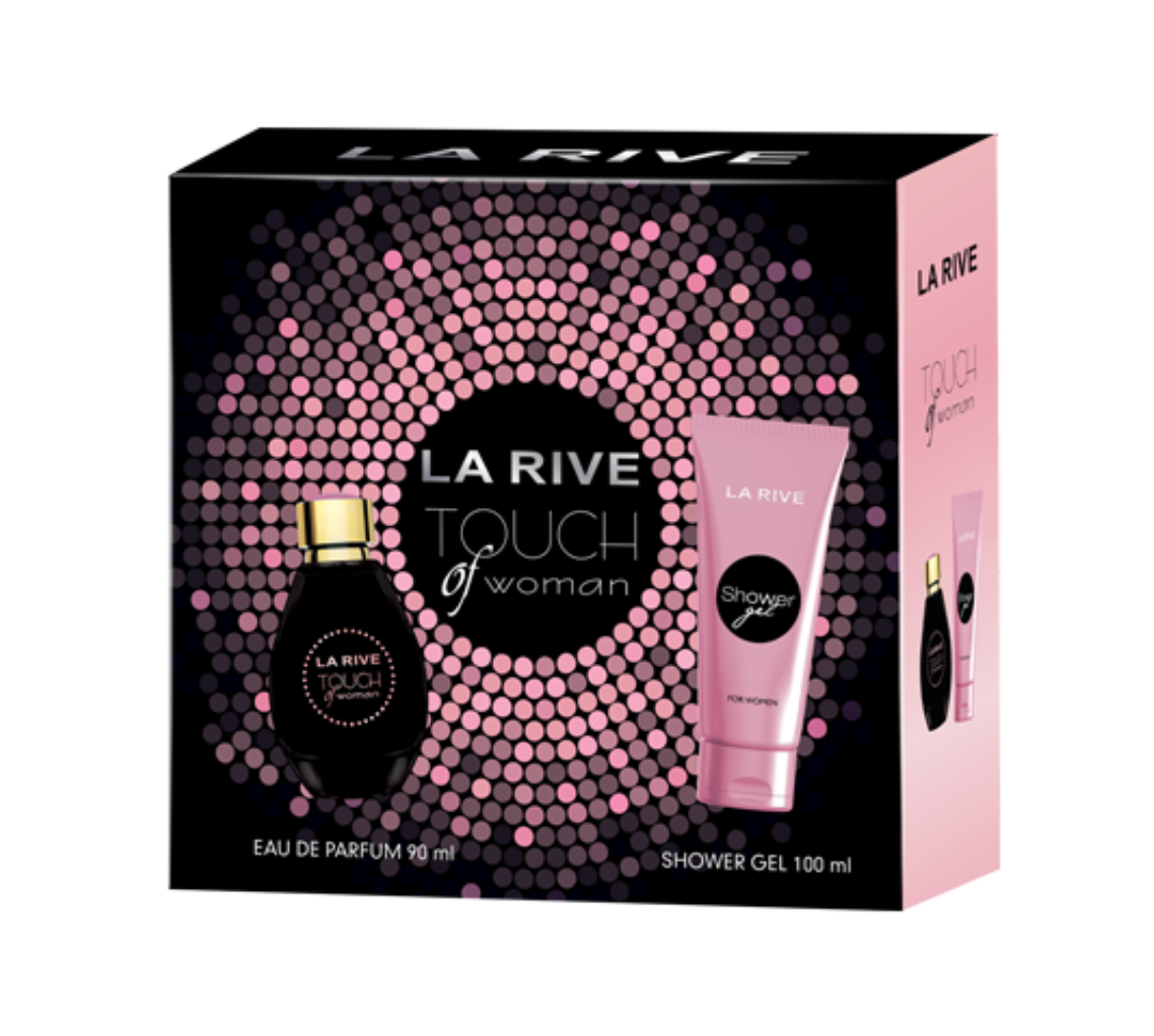Geschenkset LaRive Touch of Woman EDP 90ml + Duschgel 100ml Geschenk Neu