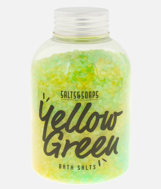 Badesalz SALTS & SOAPS YellowGreen zweifarbig 600 Gr. Monoiblütenduft!