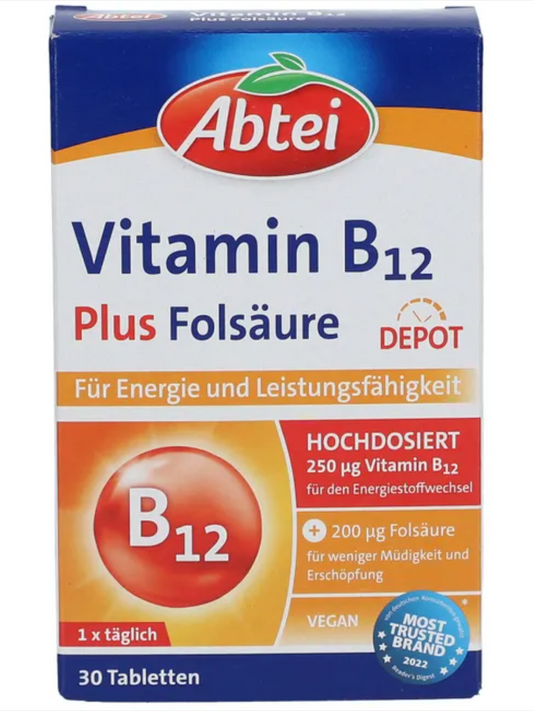 Abtei Vitamin B12 250 µg hochdosiert 30 Tabletten